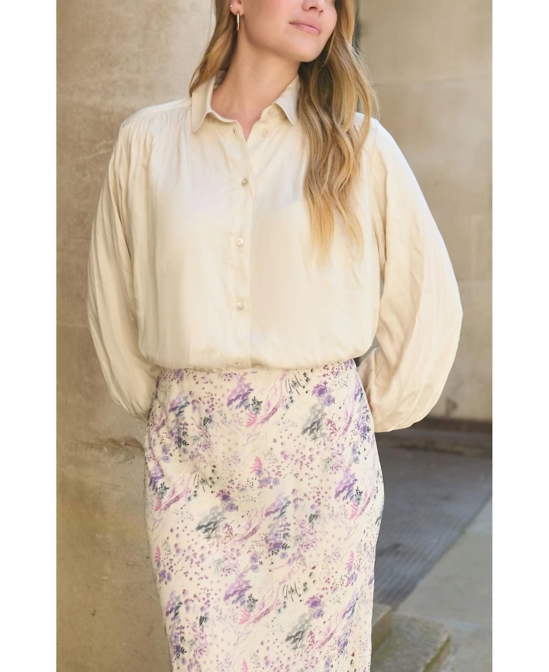 Lily and Lionel London Women's Marrianne Peter Pan Collar Shirt