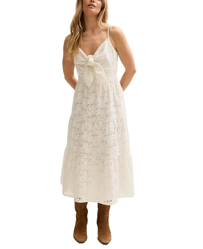 Lily and Lionel London Women's Onita Tiered Broderie Anglaise Midi Dress