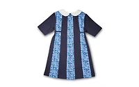 Florence Eiseman Little Girls Floral Print Knit Colorblock Dress