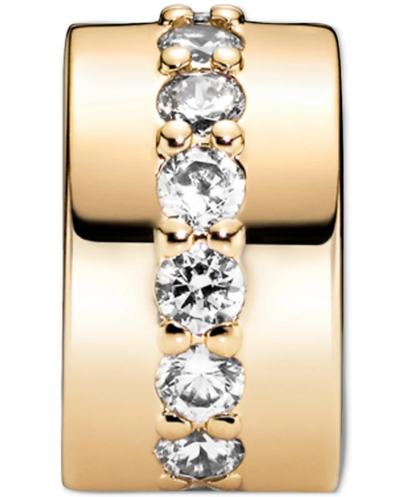 Pandora 14k Gold Cubic Zirconia Clip Charm