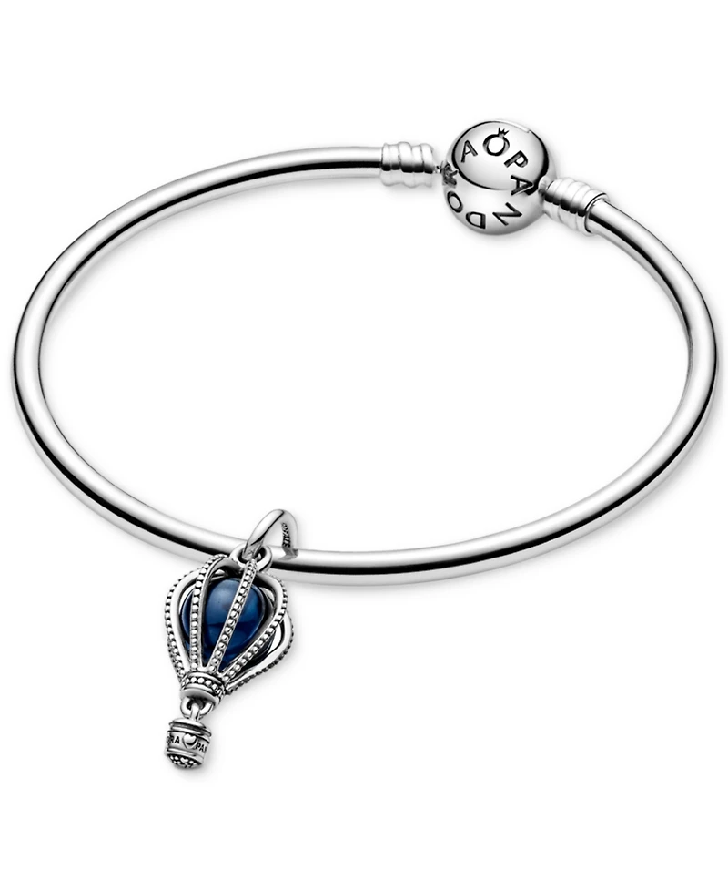 Pandora Sterling Silver and Blue Crystal Air Balloon Dangle Charm