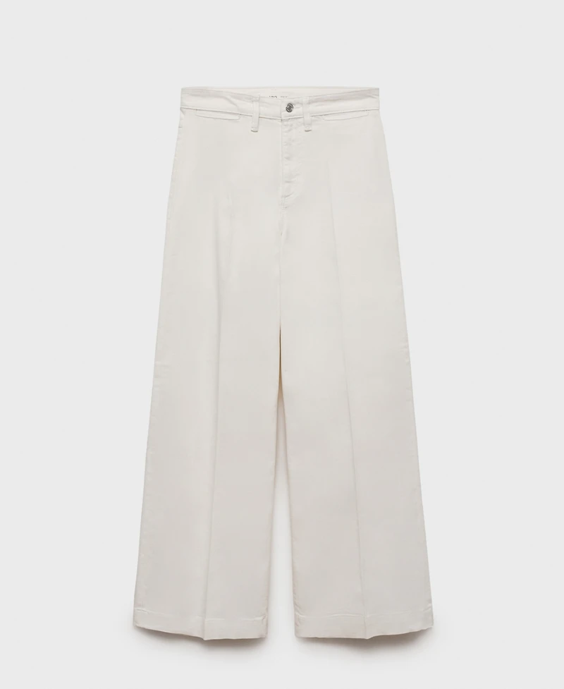 Mango Women's High-Rise Wide Leg Jeans