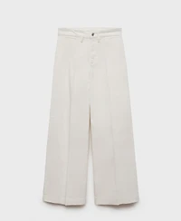 Mango Women's High-Rise Wide Leg Jeans