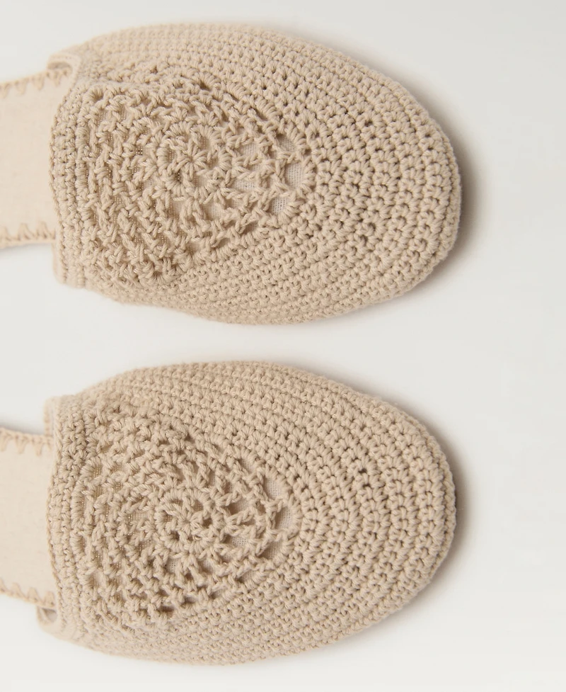 Mango Women's Braided Cotton Slippers