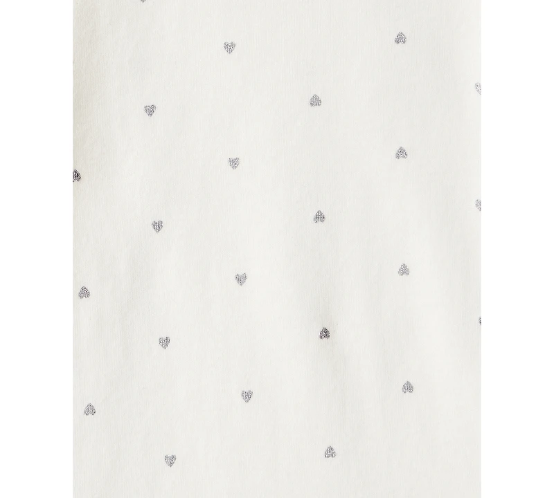 Carter's Baby Girls Heart-Print Bodysuit, Pullover Top & Flare Pants Set, 3 Piece Set