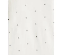 Carter's Baby Girls Heart-Print Bodysuit, Pullover Top & Flare Pants Set, 3 Piece Set