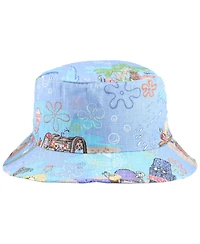 Reyn Spooner Men's and Women's Blue SpongeBob SquarePants Aloha From Bikini Bottom Bucket Hat