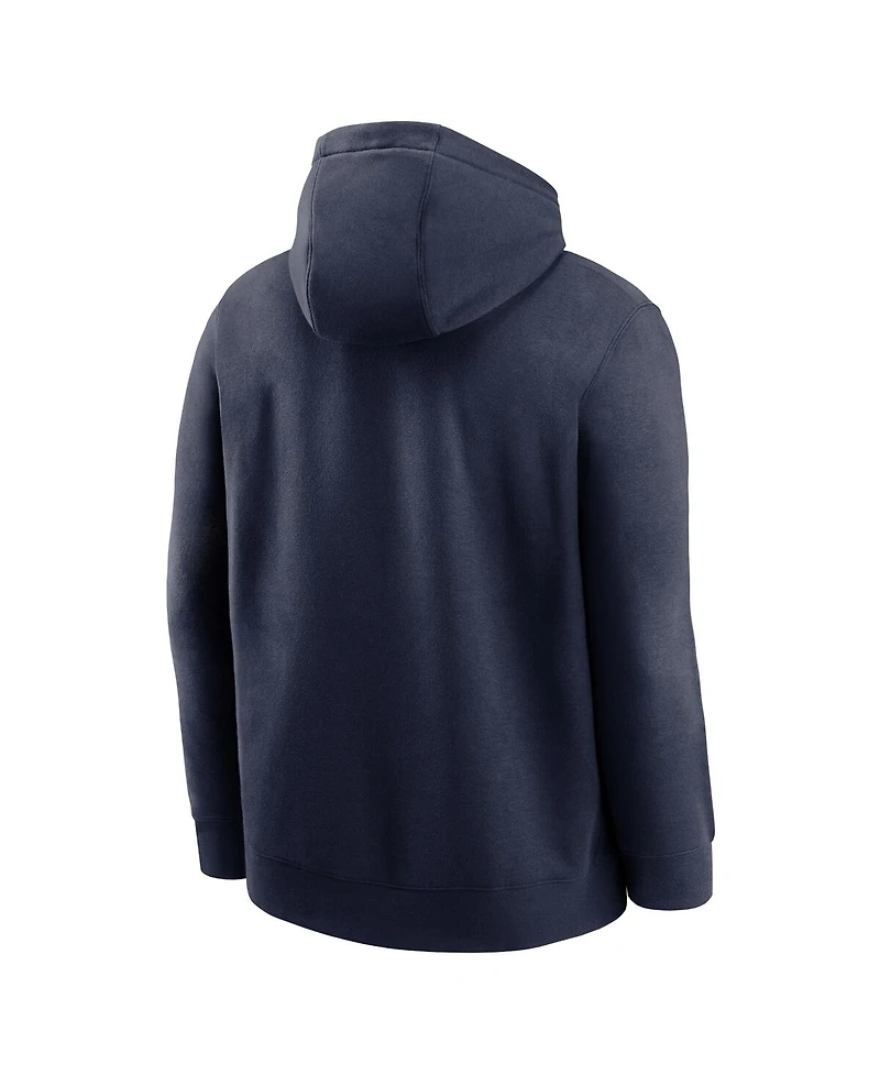 Nike Men's College Navy Seattle Seahawks City Code Club Fleece Pullover Hoodie