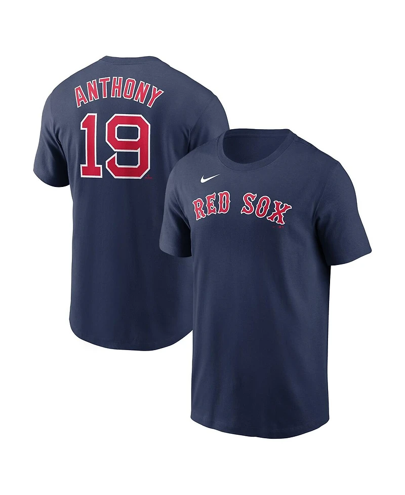 Nike Men's Roman Anthony Navy Boston Red Sox Fuse Name Number T-Shirt