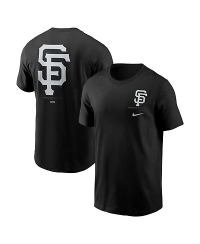 Nike Men's Black San Francisco Giants Lights Out Bar Loading T-Shirt