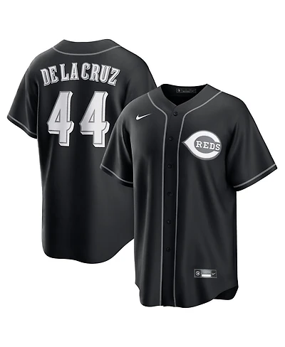 Nike Men's Elly De La Cruz Black Cincinnati Reds Lights Out Replica Player Jersey