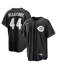 Nike Men's Elly De La Cruz Black Cincinnati Reds Lights Out Replica Player Jersey