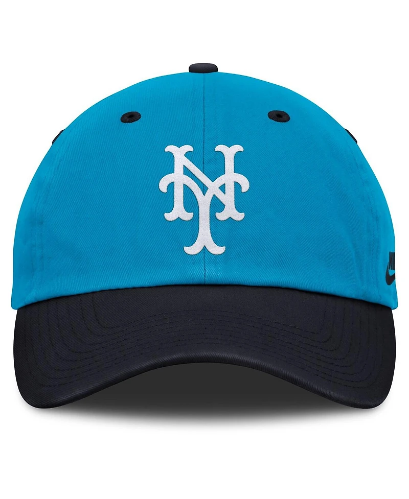Nike Men's Blue/Navy New York Mets Neon 90s Club Adjustable Hat
