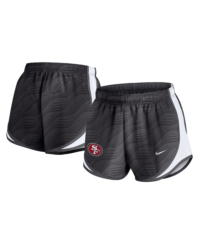 Nike Women's Anthracite San Francisco 49ers Tempo Performance Shorts