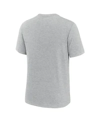 Nike Men's Heather Gray Detroit Lions Long Pass Tri-Blend T-Shirt