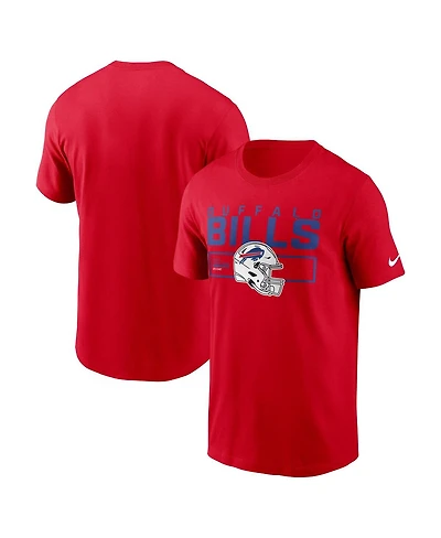 Nike Men's Red Buffalo Bills Primetime Helmet Essential T-Shirt
