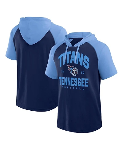 Logo Athletic Men's Navy Tennessee Titans Prime Hoodie T-Shirt