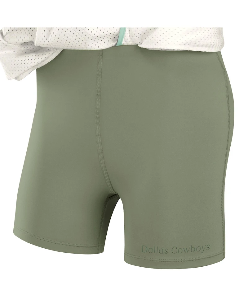 Fanatics Women's Cream Dallas Cowboys Studio Wellness Skorts