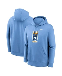 Nike Men's Light Blue Kansas City Royals Cooperstown Collection Pullover Hoodie