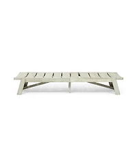 Streamdale Acacia Wood Chaise Lounge With Adjustable Seating