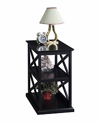 Convenience Concepts 14" Rubber wood Coventry Chairside End Table