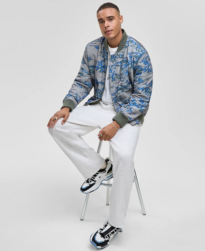 Mode of One Men's Relaxed-Fit Reversible Bomber Jacket, Macy's Exclusive