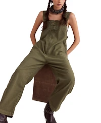 Free People Women's Jude Cotton Denim Sleeveless Jumpsuit