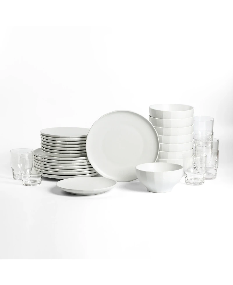 Stone Lain Rio 32 Pc. Dinnerware & Glassware Set, Service for 8