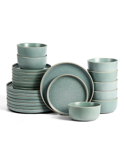 Earth & Clay Amber 24 Pc. Dinnerware Set, Service for 8