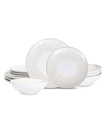 Stone Lain Linea 12 Pc. Dinnerware Set, Service for 4