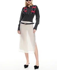 Lioness Women's Paradise Side-Slit Midi Skirt