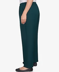 Alfred Dunner Plus Classic Poly Accord Short Length Pants