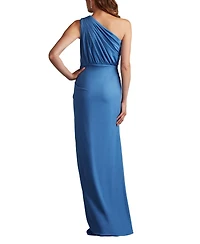 Tadashi Shoji Women's Lena Waterfall Drape Gown