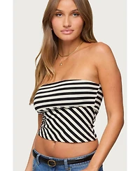 Edikted Women's Betsana Striped Tube Top