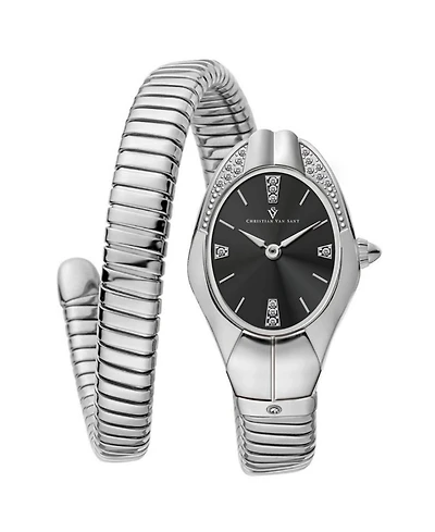 Christian Van Sant Women's Naga Black Dial Watch - CV0880