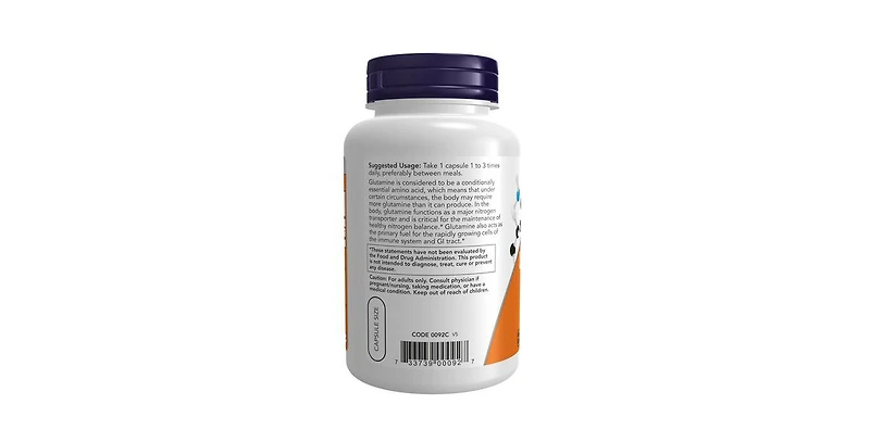 Now Foods L-Glutamine ,500 mg ,120 Caps