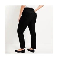 June + Vie Women's Curvie Fit Straight-Leg Jeans