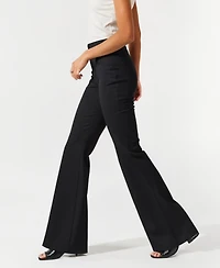Modenaire Women's High-Waisted Wide-Leg Tailored Trousers