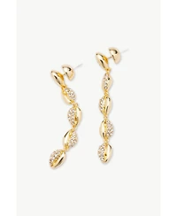 Classicharms Lucia Cascade Pave Shell Drop Earrings