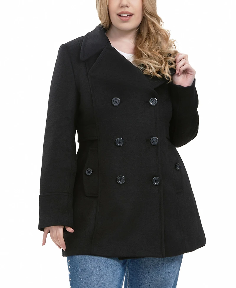 Bgsd Plus Riley Wool Blend Pea Coat