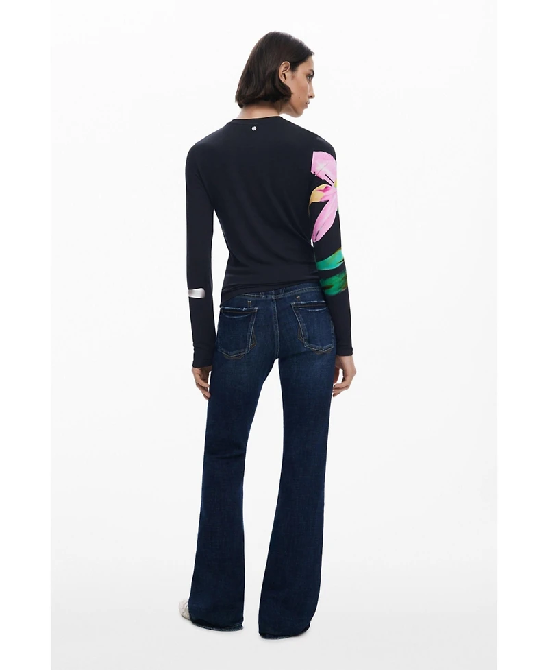 Desigual Women's Long-sleeve floral T-shirt