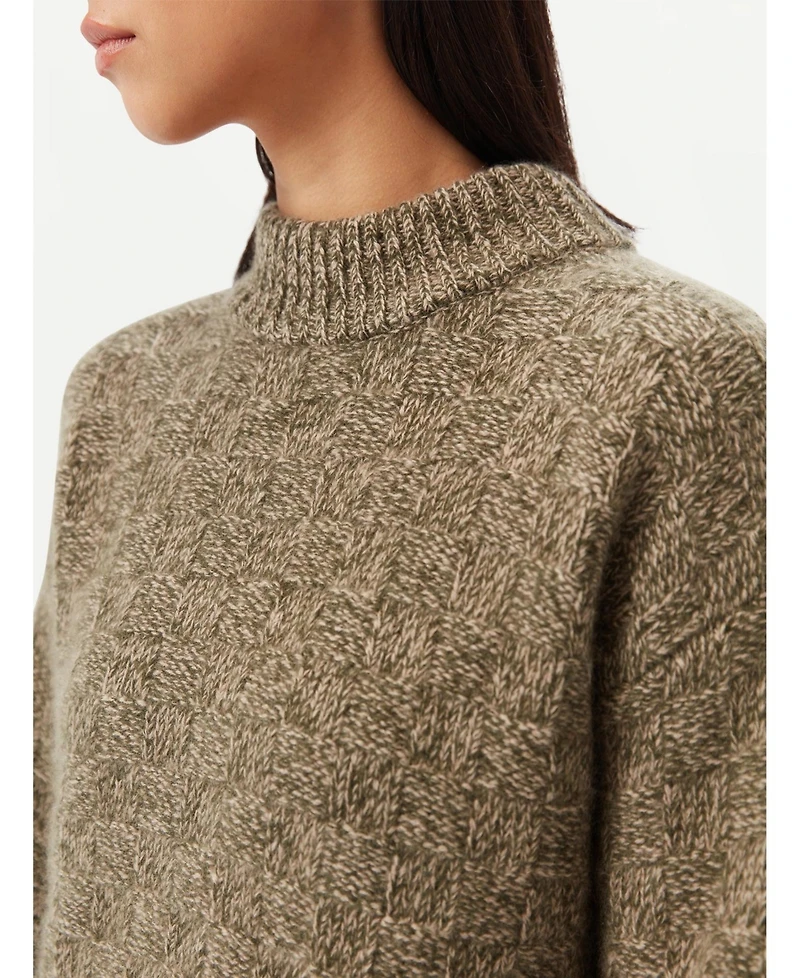 Gobi Cashmere Women's Basket-Weave Sweater