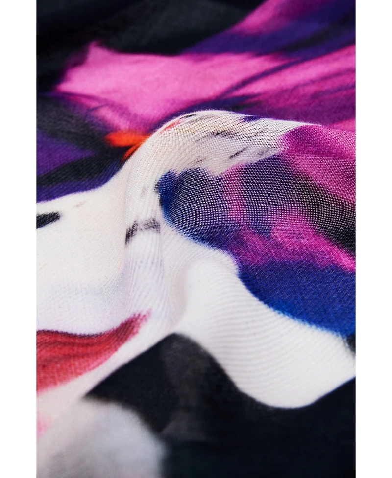 Desigual Women's Rectangular floral scarf