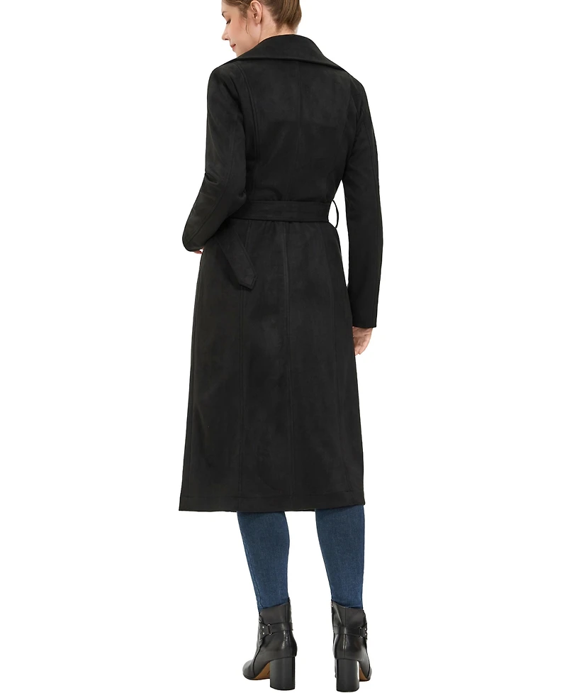 Kimi + Kai Women's Natalia Faux Suede Trench Coat