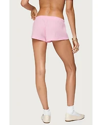 Edikted Women's Teddy Waffle Shorts