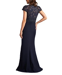 Tadashi Shoji Women's Catrine Lace Bodice Gown