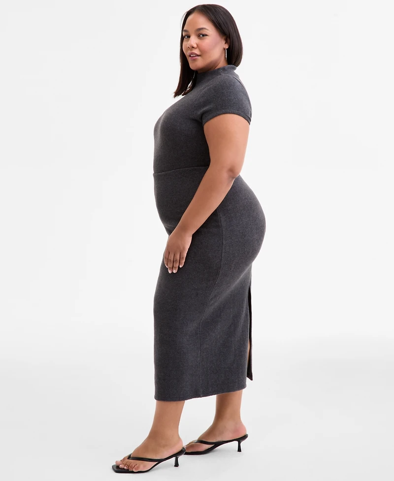 Bar Iii Trendy Plus Size Midi Sweater Skirt, Macy's Exclusive