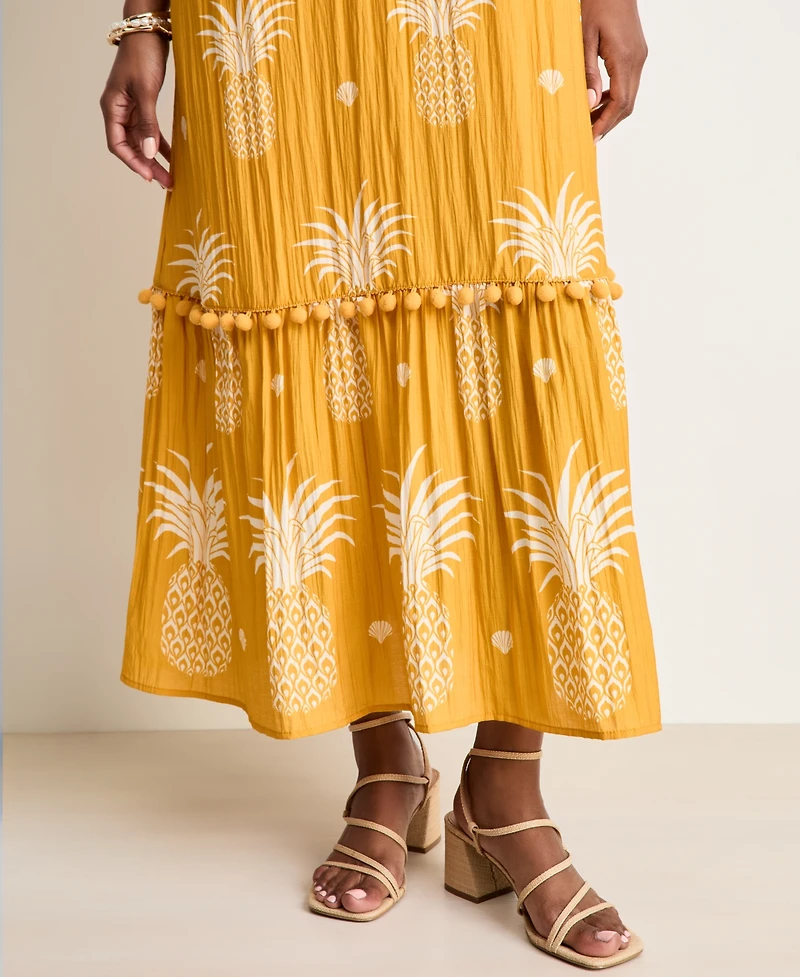 Women's Pineapple-Print Maxi Dress, Macy's Exclusive - On 34th | Alix Friedberg Capsule Collection