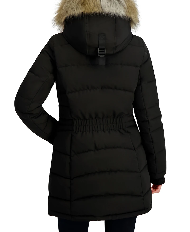 Nautica Women's Hooded Puffer Coat