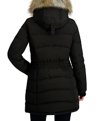 Nautica Women's Hooded Puffer Coat